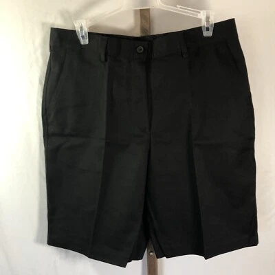 Pantalones cortos de uniforme de trabajo negro para mujer talla 10 Edwards #8459 nuevos con etiqueta Foto 1 de 4