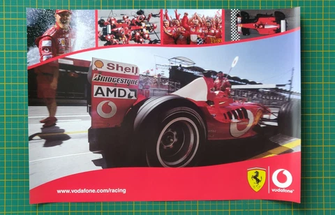 Ferrari Vodafone Michael Schumacher Formula One  F1 Racing Poster Cover