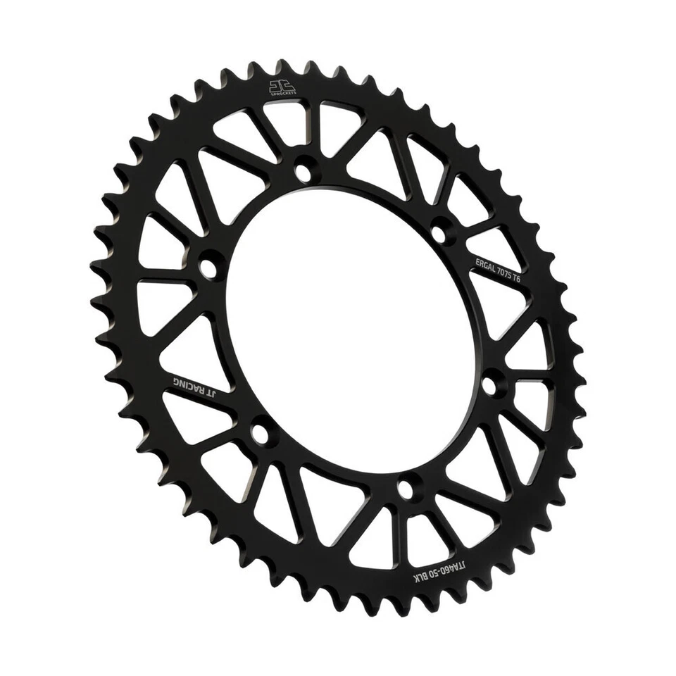 JT Aluminum BLK Rear Sprocket 50 Tooth KX 125 250 500 250F 450F KDX KLX 250 300 - Image 1 of 1