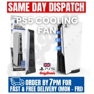 Cooling Fan For PlayStation 5- PS5 Console External Cooler, Game Accessories, UK - Picture 1 of 14