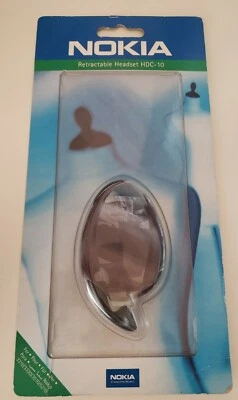 Original Nokia HDC-10 3310 3330 3510 5210 Retractable Headset 0273651 - Imagen 1 de 2