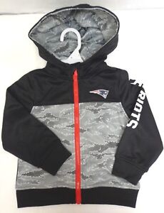 New England Patriots Boys Pixel Camo Jacket Sweater Toddlers