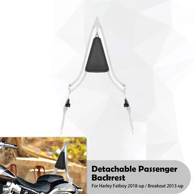 Encosto de barra Sissy destacável passageiro para Harley Fat Boy 18-24 Breakout 13-24 - Imagem 1 de 4