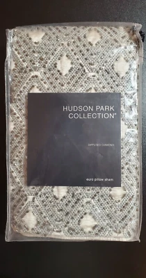 MSRP$210 Hudson Park Collection Diffused Diamond  Sham Exclusive , European - Image 1 of 4