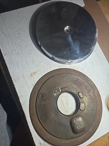 1965 66 67 PONTIAC GTO Finned LOUVERED 4V AIR CLEANER W/ORIG BASE CORVETTE 58 62 - Picture 1 of 19