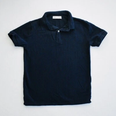 Zara Boy Navy Blue Jersey Polo Collard T-shirt 10 Youth - Image 1 of 4