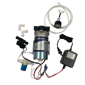 RO DC Booster Pump Assembly Reverse Osmosis Water System Pressure Solenod Valve