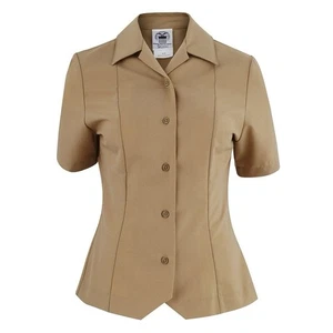 US Navy Female Women’s Short Sleeve Khaki Shirt Size 12 Petite New - Picture 1 of 4