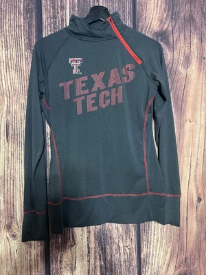 VINTAGE Texas Tech University Sweatshirt Women Small Black Red Long Sleeves - Image 1 of 4