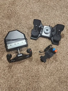Logitech Saitek Pro Flight Yoke System w/ Foot Pedals & Throttle Quadrant - Picture 1 of 9