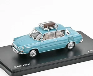Skoda 1100 MBX (1969) Türkis Hell mit Zubehör ABREX 1:43 - Bild 1 von 4