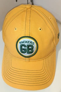 Cappello Berretto Green Bay Packers Nuova Era 920 9Twenty Regolabile Ricamato Giallo - Foto 1 di 8