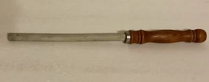 "Afilador de cuchillos vintage de 12"" #3252-614-0 mango de madera caja original de Taiwán" - Imagen 1 de 12