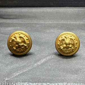 US Navy Brass Eagle and anchor dress cap screw back buttons 14 mm set of 2 - Picture 1 of 12