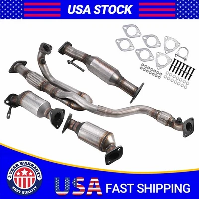 3.6L Catalytic Converters &Flex Pipe For GMC Acadia Buick Enclave Chevy Traverse - Image 1 of 4