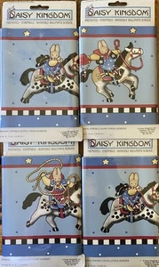 Lot 4 Daisy Kingdom HOME ON THE RANGE Wallpaper Border Bunny Horse Cowboy - Picture 1 of 6