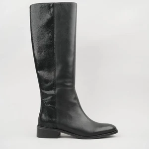Esska Damenstiefel schwarz Leder kniehoch mittelgroß - Bild 1 von 11
