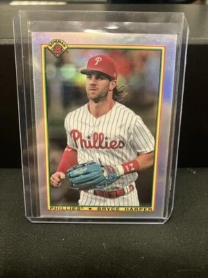 Bowman Retro REFRACTOR Pack Fresh Mint New 2020 Bowman Chrome BRYCE HARPER 1991  - Image 1 of 4