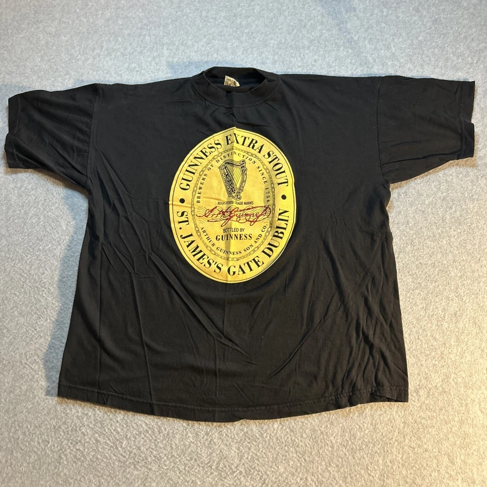 Camisa Gráfica Informal Guinness Extra Stout De Colección - Para Hombre Talla XL Foto 1 de 4