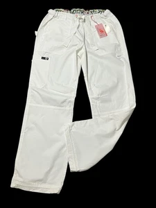 Nuevos Pantalones Médicos Koi LINDSEY Medianos Blancos 701 Carga Kathy Peterson Medical Field - Imagen 1 de 9
