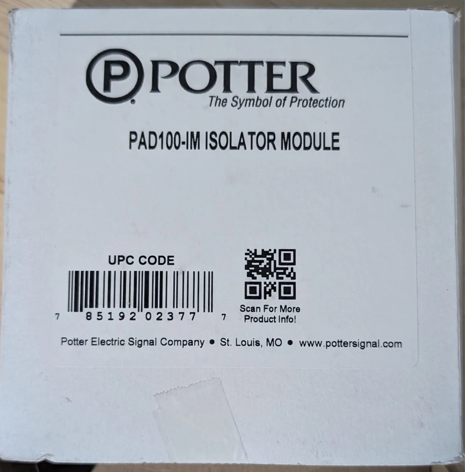 POTTER PAD 100-IM - Pad 100 Isolator Module - SAME DAY SHIPPING - Image 1 of 1