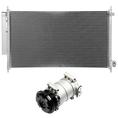 AC Condenser & AC Compressor Cooling Kit Aluminum Fit For GMC P3500 1996-1999 Foto 1 de 4