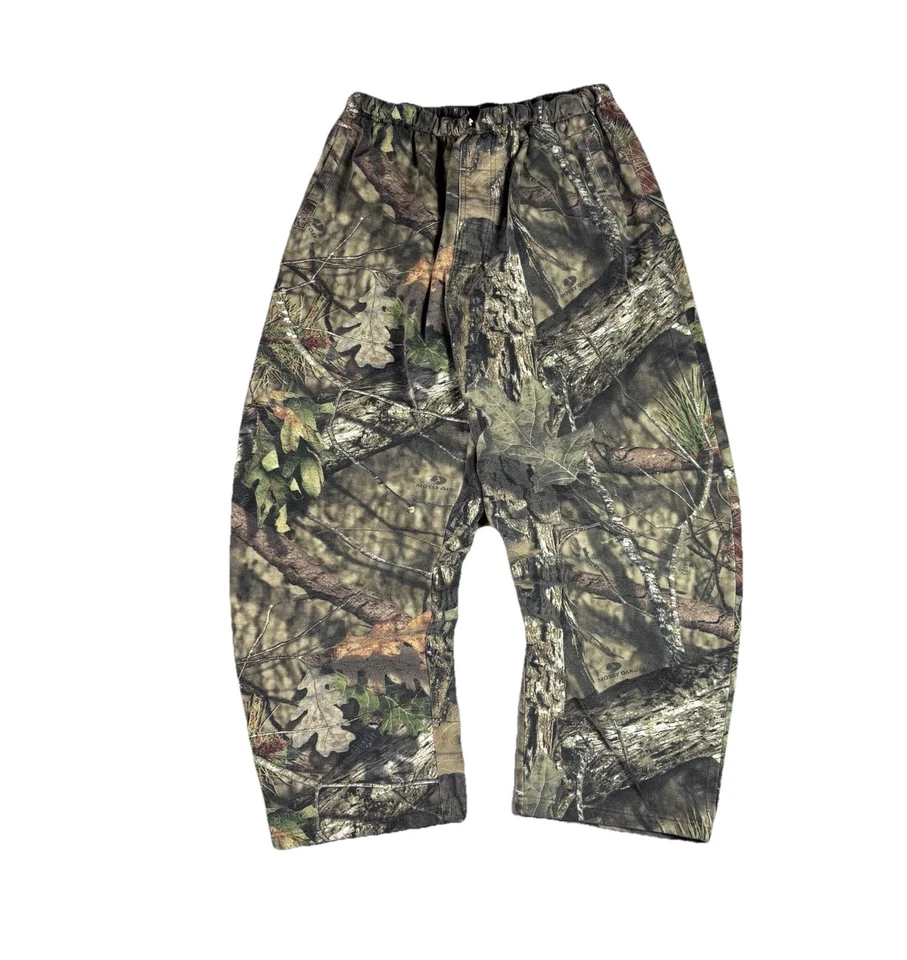 Pantalones deportivos vintage de roble musgo camuflados pierna ancha calce holgado talla 2XL 90s Foto 1 de 4