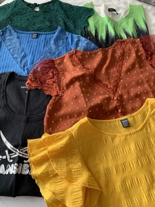 Damen 7tlg. Bluse/shirt, Gr.36-38, Verschiedene Farben - Bild 1 von 20