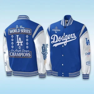 Niedriger Preis!! Dodgers 9-mal World Series Champions Baseball Jacke kostenloser Versand - Bild 1 von 6