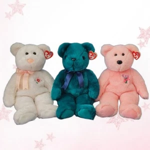 🐻 Lote de 3 TY Beanie Bears BUDDIES - MWMT'S - Imagen 1 de 6