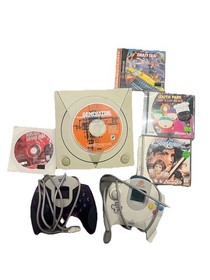 Sega Dreamcast Console 2 Controllers 5 Games Soul Caliber Crazy Taxi