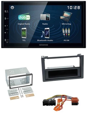 Kenwood 2DIN Bluetooth MP3 USB DAB Autoradio für Saab 9.3 Ys3F 2007-2012 - Bild 1 von 4