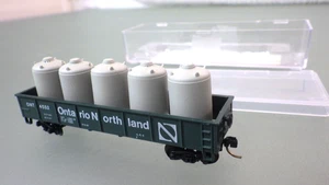 N-Scale Atlas 42' Gondola w/ Container Load Ontario North ONT 4552 in Box *MTL's - Picture 1 of 3