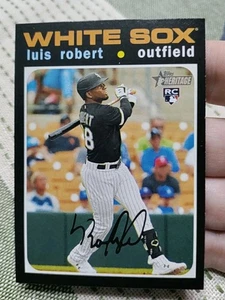 Imagen de acción Topps Heritage #512 2020 Luis Robert - Imagen 1 de 2