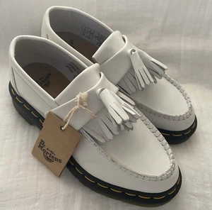 Dr. Martens ADRIAN GELBE NÄHTE LEDER QUASTE HALBSCHUHE! Neu mit Etikett. Verschiedene Größen - Bild 1 von 11