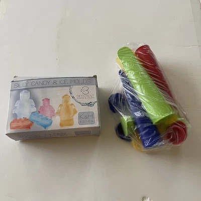 Gummy Candy And Ice Molds Lego Bricks Popsicle Gelatin BPA Free Heat OK - Image 1 of 3