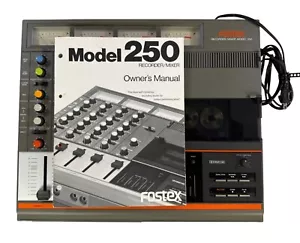 Fostex Model 250 Recorder Mixer w/Original Manual and TEAC Cassette Tape 4 Track - Picture 1 of 9