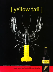 YELLOW TAIL WINE AD #3 RARE 2004 OOP  - Picture 1 of 2