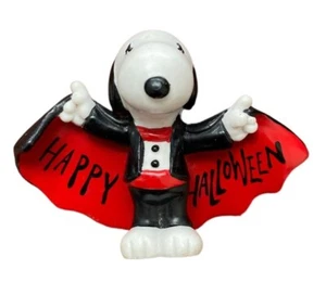 Vintage Snoopy Dracula Applausi Happy Halloween United Feature Syndicate Peanuts - Foto 1 di 11