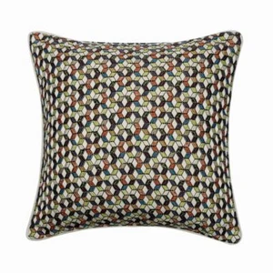 Decorative Cushion Cover Multicolor 16"x16", Square Silk Fabric - Color Lovers - Picture 1 of 4