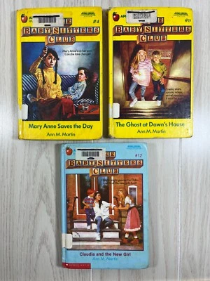 The Baby-Sitters Club hardcover library binding lot 3 vintage books ROUGH COPIES - Image 1 of 4