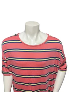 Lularoe Women’s Pink Top Boho T-shirt Size Adult XXL 2XL Scoop Neck Short Sleeve - Picture 1 of 14