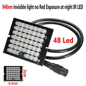 IR Infrared Illuminator 48 LED Bulb Light Board CCTV Night Vision Camera 940nm - Picture 1 of 8