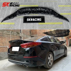 Fits 2014-2015 Kia Optima Carbon Fiber/Black Rear Trunk Duckbill Spoiler Wing - Picture 1 of 46