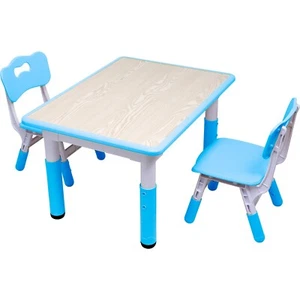 Juego de mesa de estudio y sillas para niños YUKOOL - altura ajustable y diseño elegante - Imagen 1 de 5