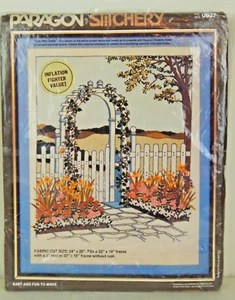Paragon Needlecraft Garden Gate Crewel Embroidery Kit #0937 - Georgia Ball - Picture 1 of 4
