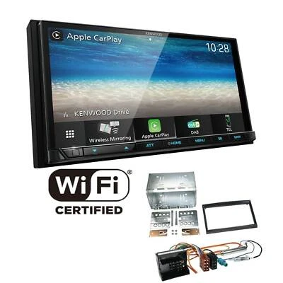 Kenwood Radio WiFi CarPlay Android Auto DAB für Citroen C2 2003-2010 schwarz - Bild 1 von 4