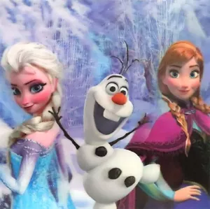 Póster lenticular Disney FROZEN ANNA, OLAF SNOW QUEEN ELSA - 16""x16"" 3D - Imagen 1 de 1