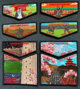 2024 NOAC Onerahtokha Lodge Cherry Blossom 8 Piece OA Lodge Set - Picture 1 of 1