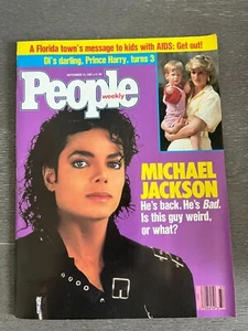 People Weekly Magazine Sep14 1987 Michael Jackson & Princess Diana No Label - Imagen 1 de 3
